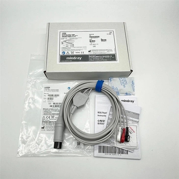 Original Mindray 6pin 3-lead ECG Patient Cable EA6131B