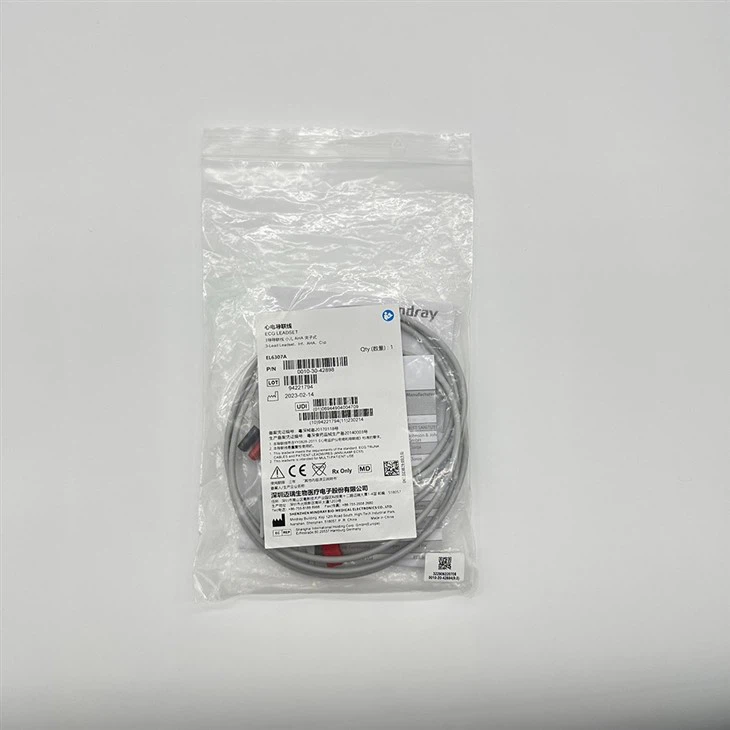 Original Mindray ECG Leadwire 3-lead Clip AHA EL6307A