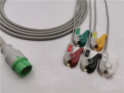 DRE ECG keitiklio adapterio kabelis 5 laidų spaustukai