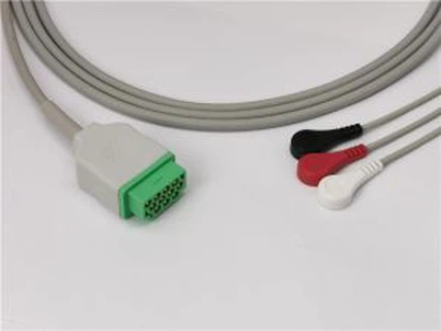„GE Healthcare“ EKG keitiklio kabelis 3 veda snaipelius