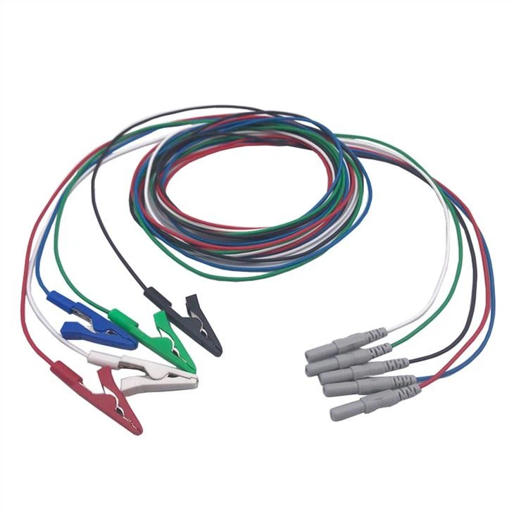 Colorful Cable ECG Clips