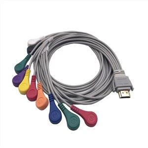 HDMI jungtis 10 laidų EKG laikiklio laidas „Edan“