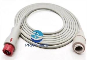 Philips 12 Pin Blood Pressure IBP Extension Cable